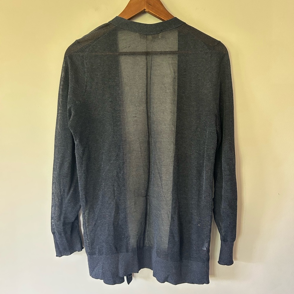 LOFT Sheer Summer Cardigan, GUC, Blue, Size M - Picture 6 of 7